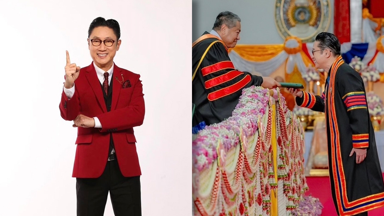 แห่ยินดี เสี่ยตา ปัญญา ทำเสำเร็จ เข้ารับพระราชทานปริญญาเอก ในวัย 70 ปี