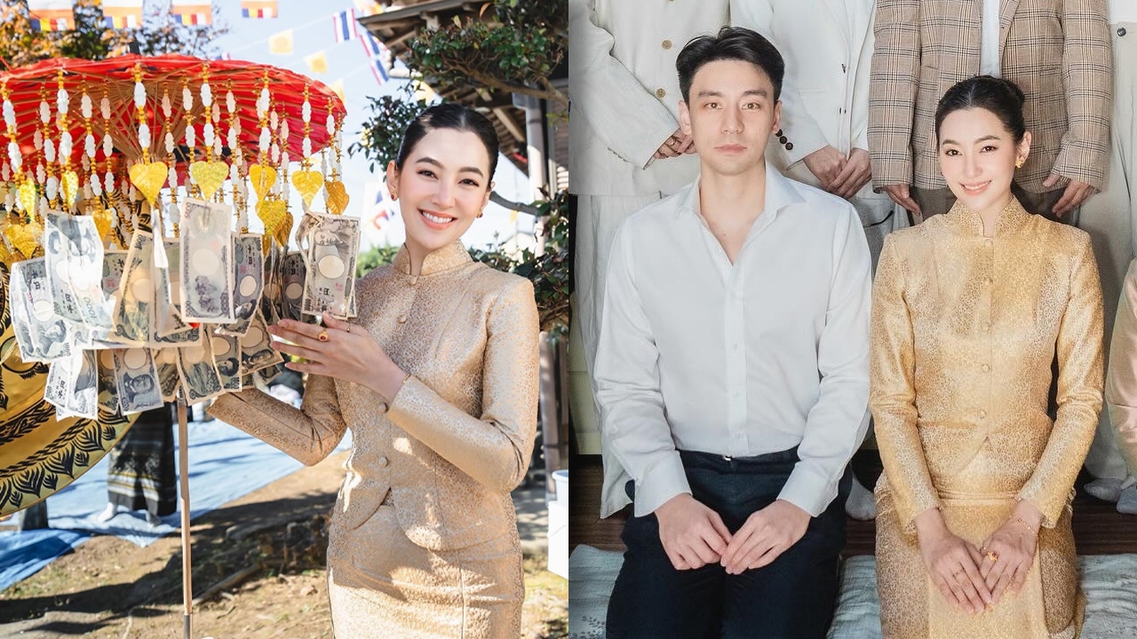 งดงามมาก เบลล่า ราณี พา วิล ชวิณ ไปทำบุญกฐินที่วัดในญี่ปุ่น คนร่วมอนุโมทนาบุญ