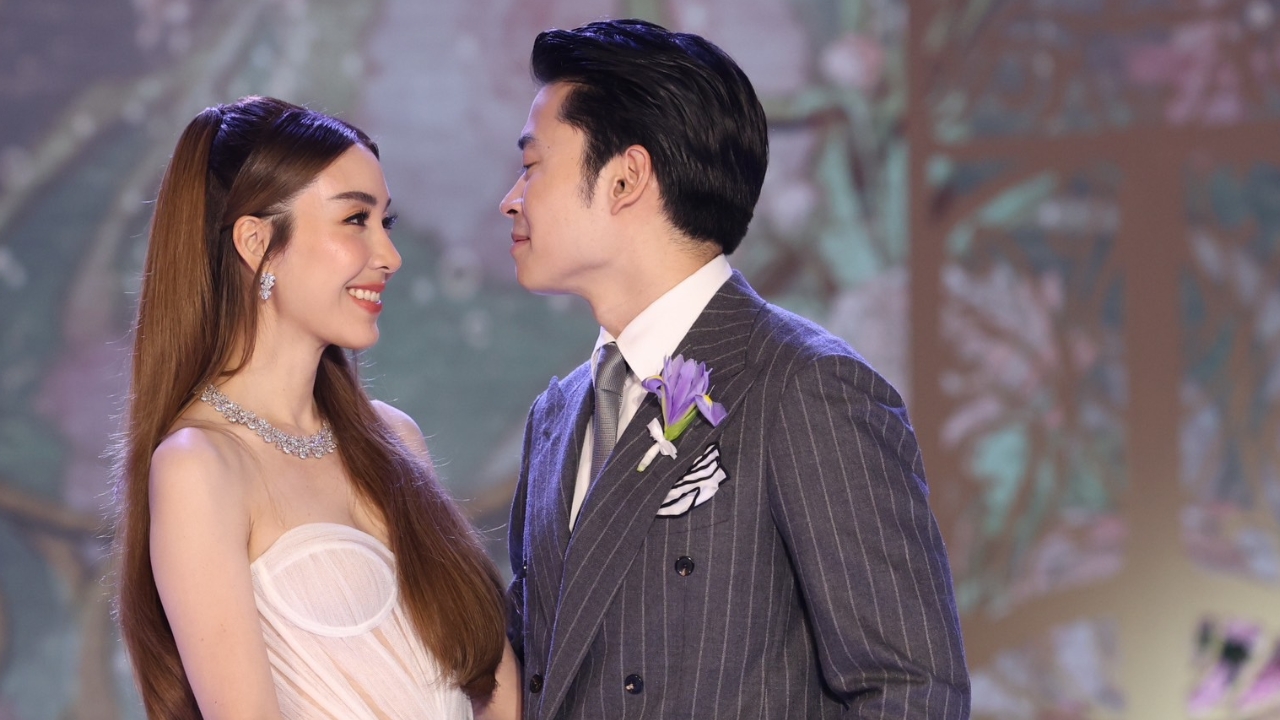 วุ้นเส้น-นิกม์ ฉลองวิวาห์สุดหวาน มั่นใจเลือกสามีไม่ผิด เขาเป็นความสุขของเราจริงๆ