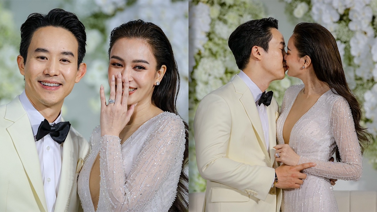 เบนซ์ ปุณยาพร ควง แก๊ป วิทนาถ ฉลองสมรส การเจอกันเหมือนพระเจ้าให้พรได้เจอคนดีๆ